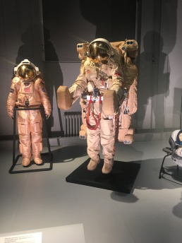 Orlan EVA suit in Cosmonauts exhibition